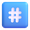 keycap hashtag